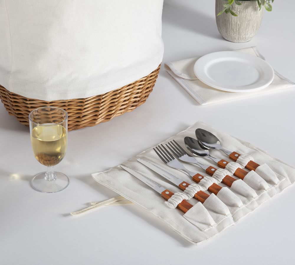 Canvas Picnic Tote For 2