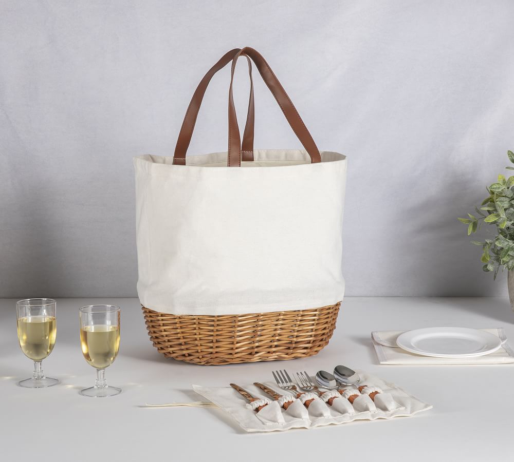 Canvas Picnic Tote For 2